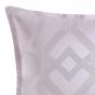 Platinum Seville Blush Yarn Dyed Metallic Jacquard European Pillowcase 65x65cm | Blush